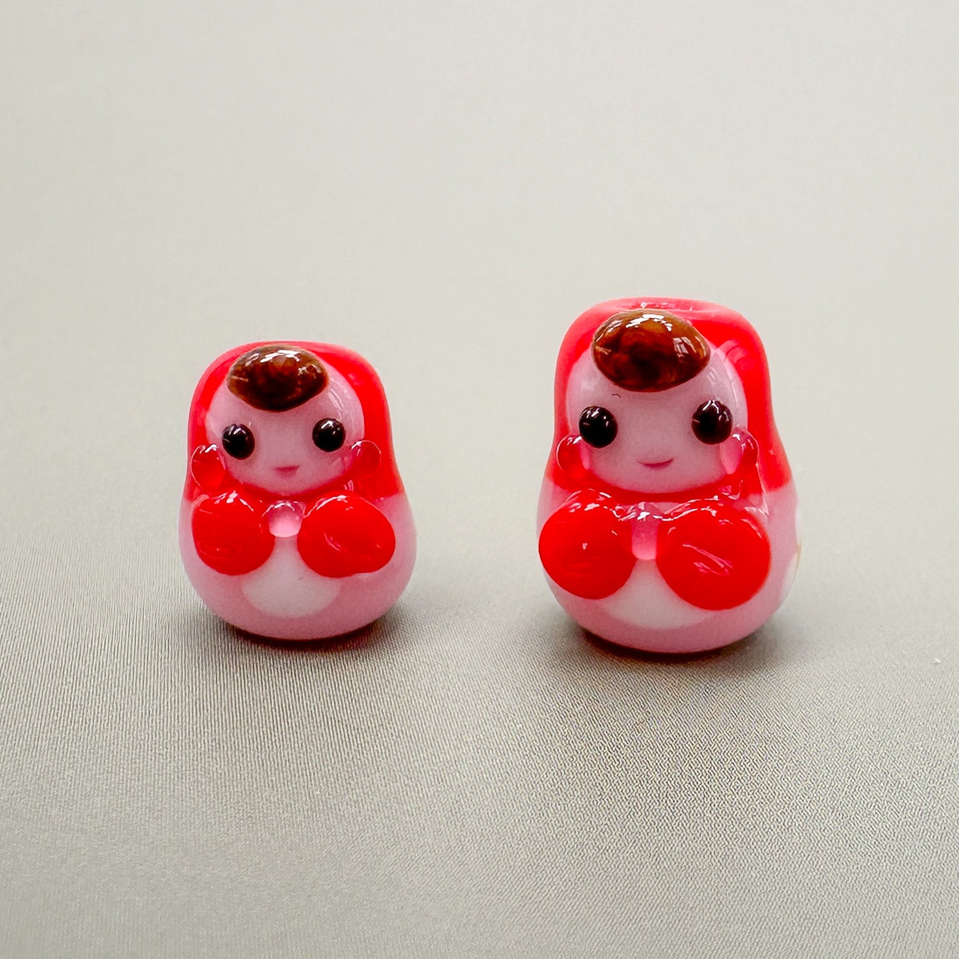 Chibi Handmade Glass Beads - Matroyshka (5 Colors Available) - 2 pcs.-The Bead Gallery Honolulu