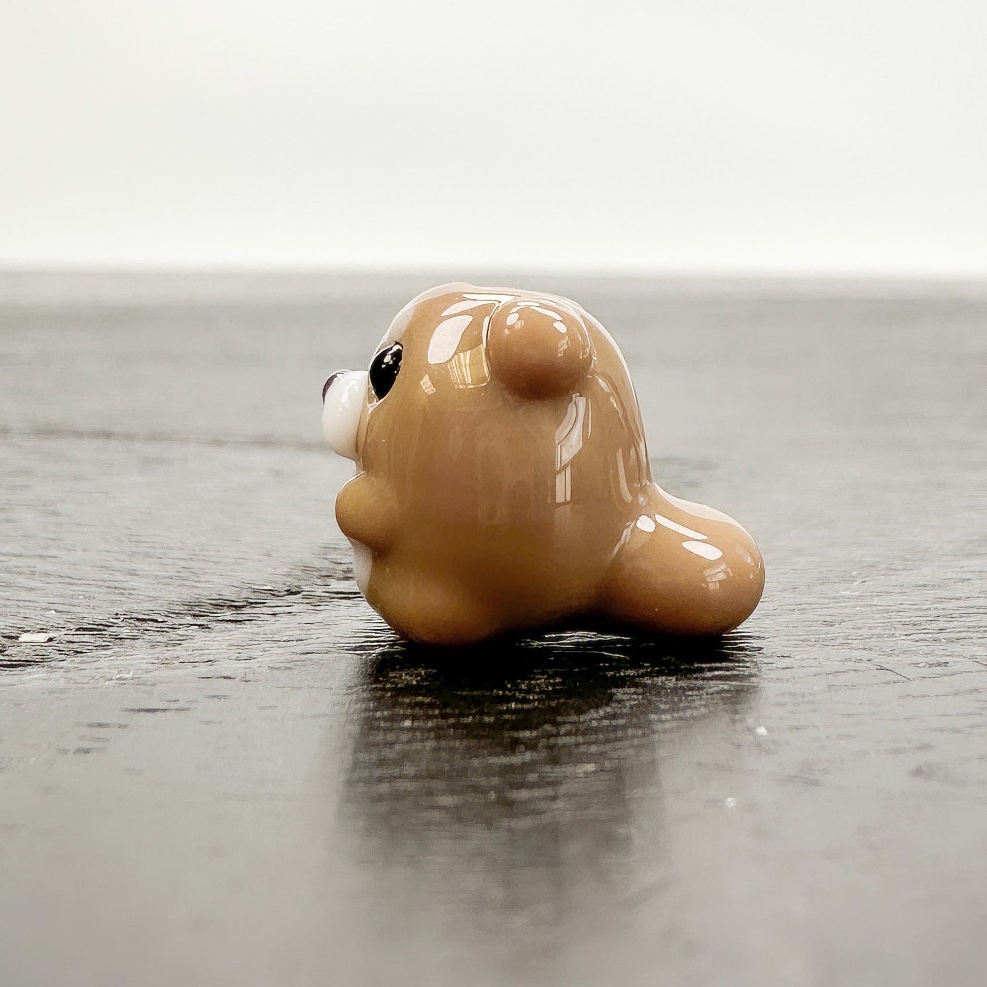 Chibi Handmade Glass Beads - Otter - 1 pc.-The Bead Gallery Honolulu