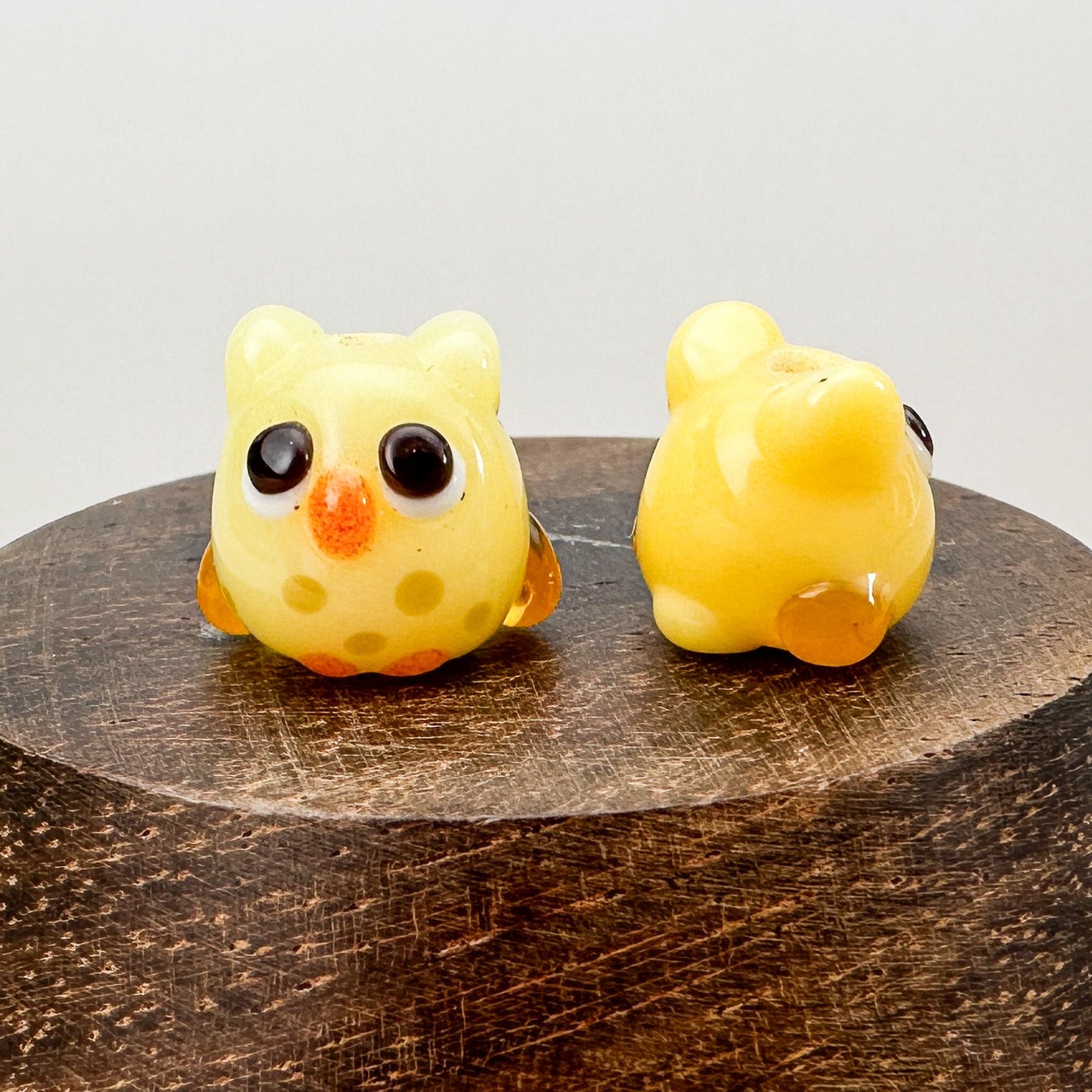 Chibi Handmade Glass Beads - Owl (2 Color Options) (LB280)