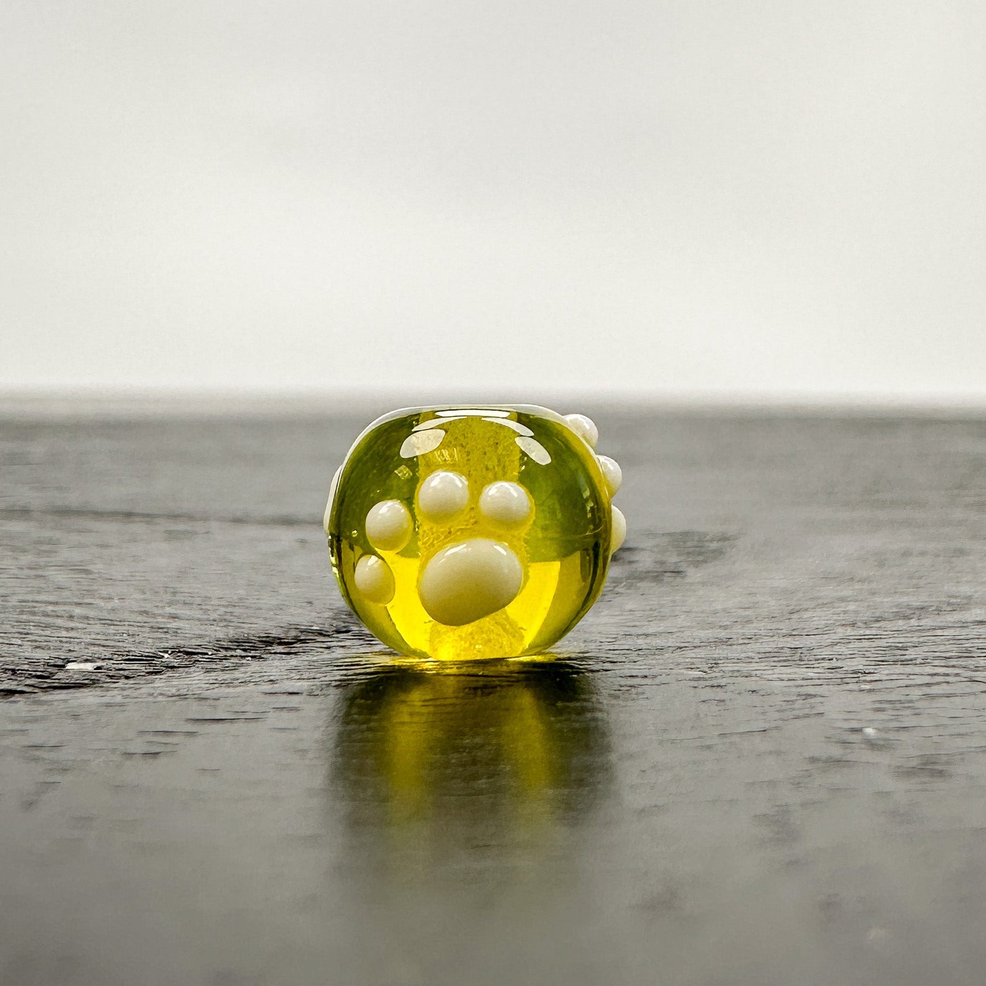 Chibi Handmade Glass Beads - Footprints (11 Color Options) - 1 pc.-The Bead Gallery Honolulu