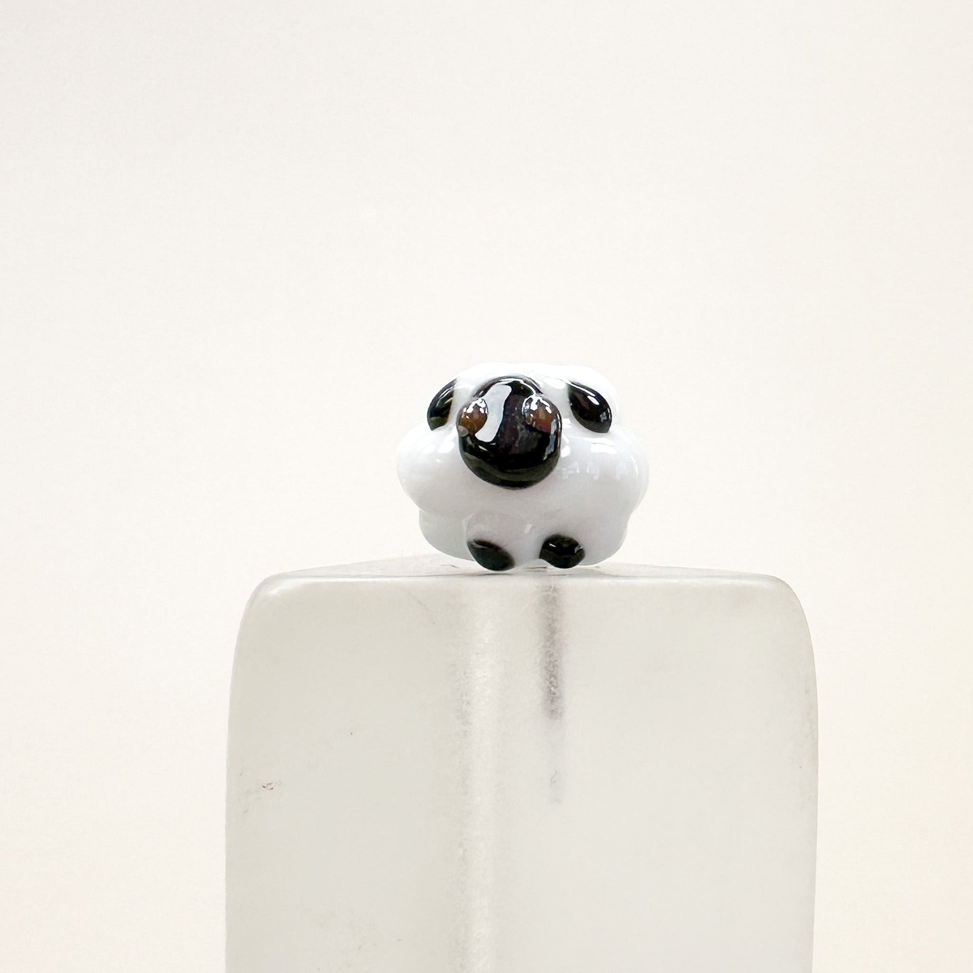 Chibi Handmade Glass Beads - Sheep (2 Color Options) - 1 pc.-The Bead Gallery Honolulu