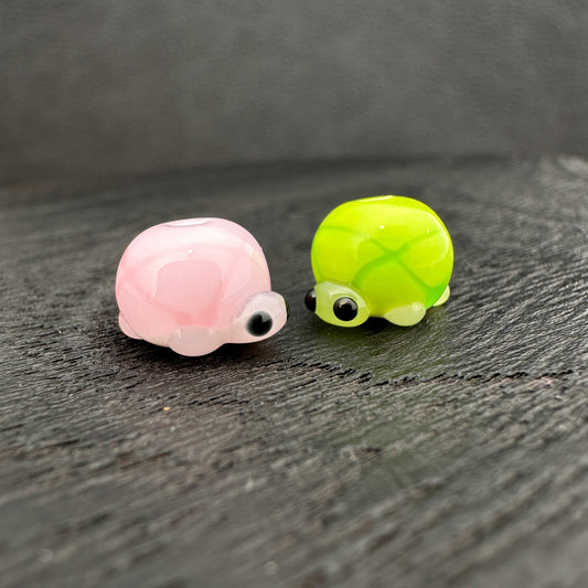 Chibi Handmade Glass Beads - Turtle (3 Colors) (LB179)