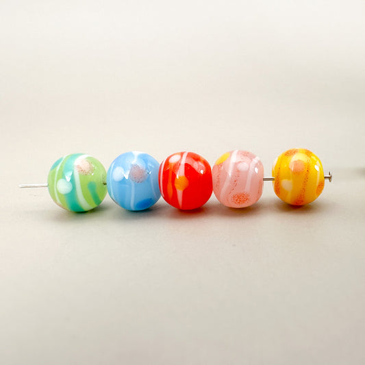 Chibi Handmade Glass Beads - Water Balloon Ball (5 Colors) (LB064)