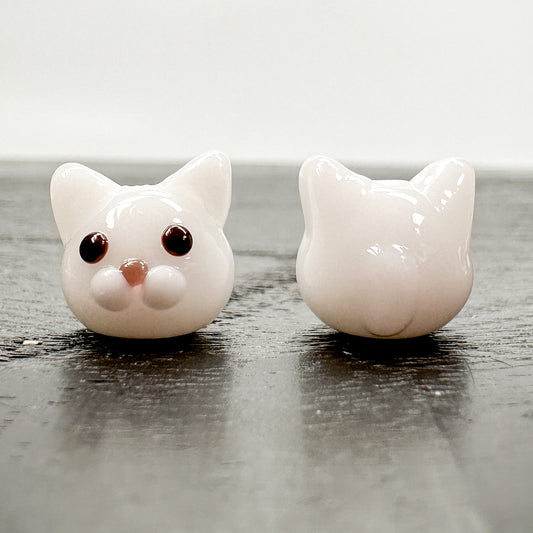 Chibi Beads - White Cat-The Bead Gallery Honolulu