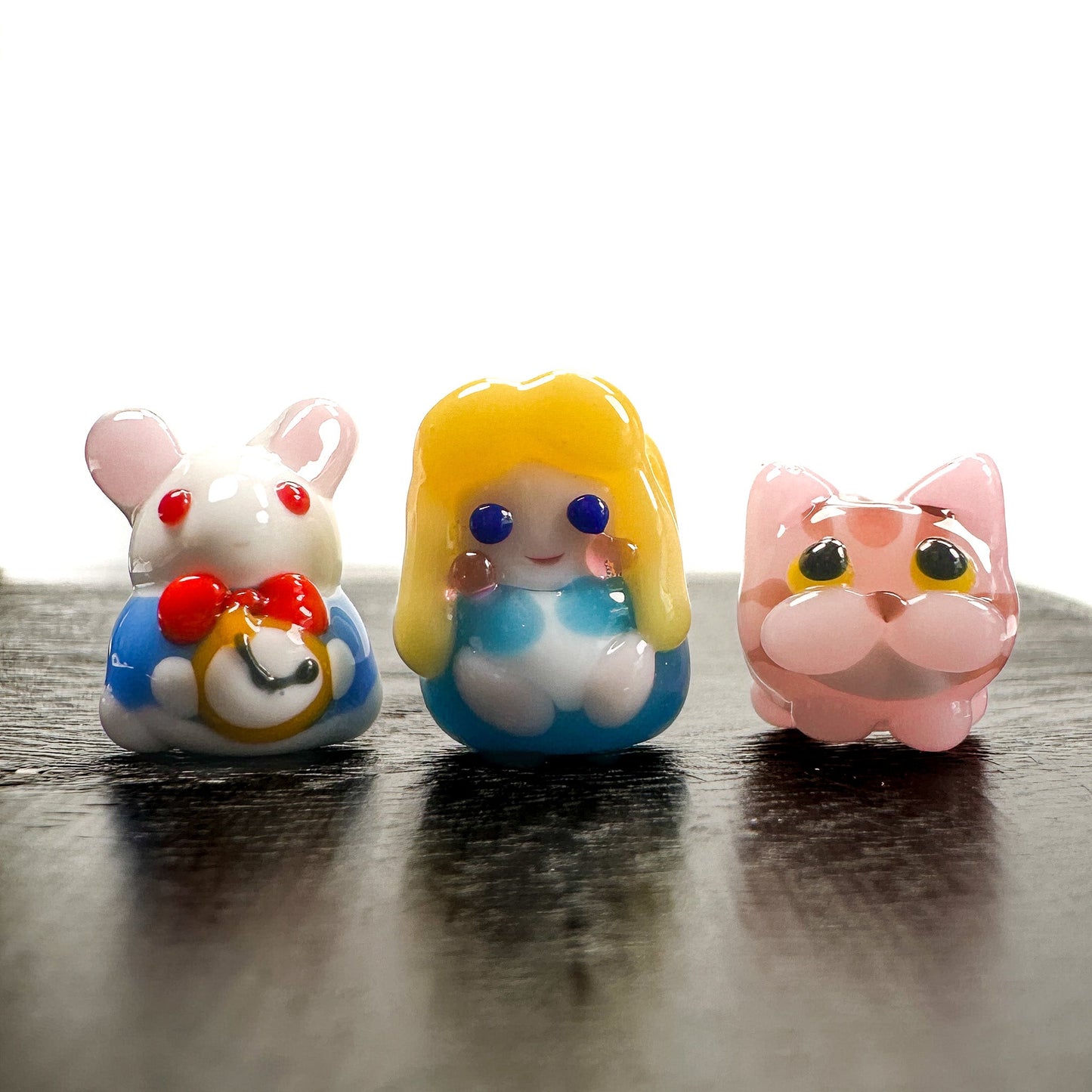 Chibi Handmade Glass Beads - Wonderland Set - 3 pc.-The Bead Gallery Honolulu