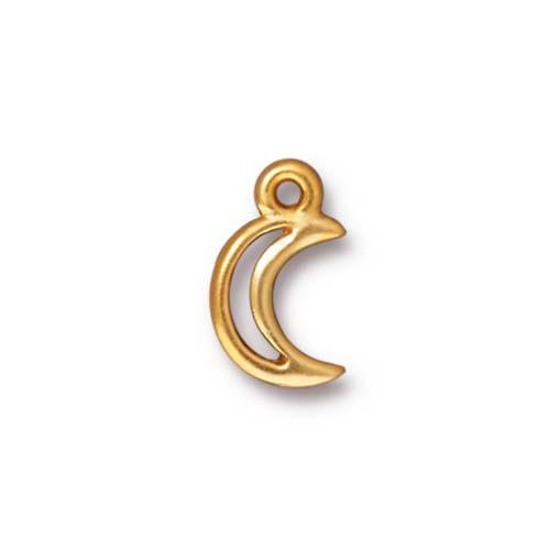 Crescent Moon Charm (2 Colors Available) - 2 pcs.