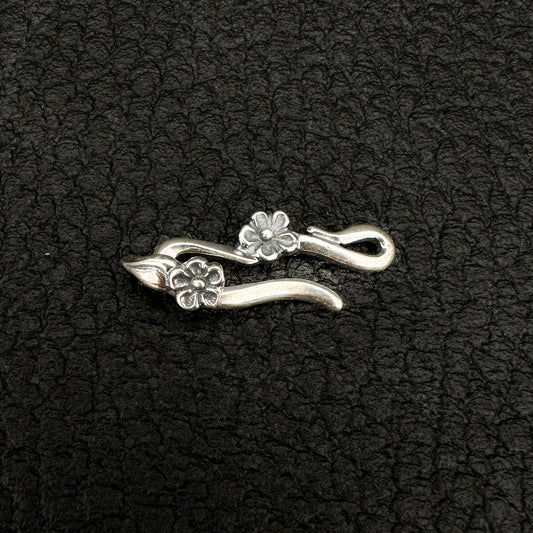 Daisy Hook and Eye (Sterling Silver) - 1 set (S1-31)