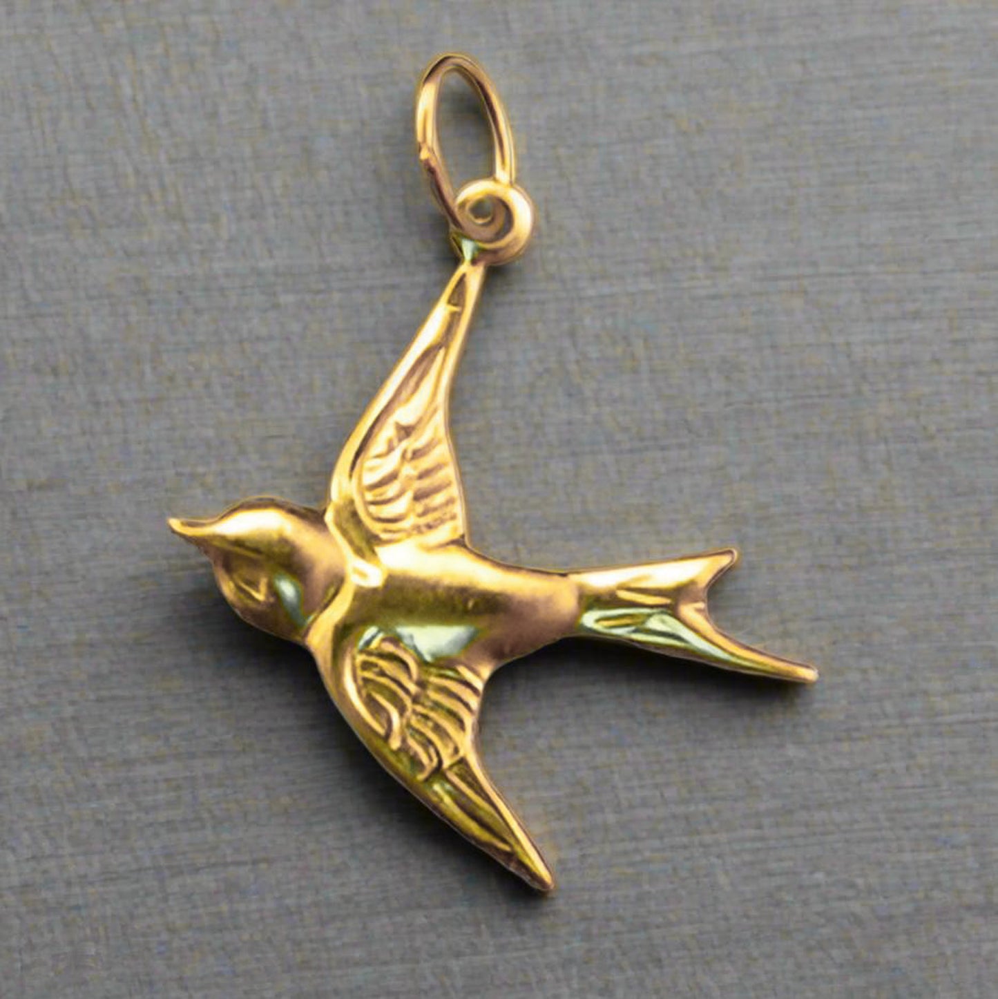 Dove Charm - Gold Filled (1 pc/M1047)