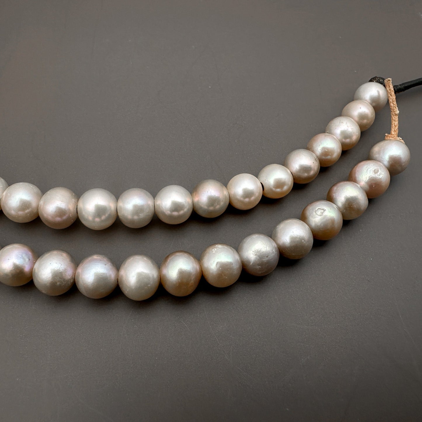 Dusty Mauve 9mm Potato with Large Hole Freshwater Pearl Bead (GEM1819)