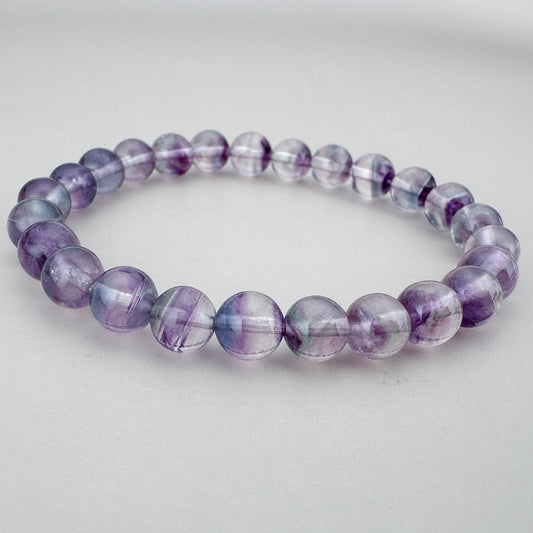 Fluorite 7mm Smooth Round Bead - 1 pc. (P3150)