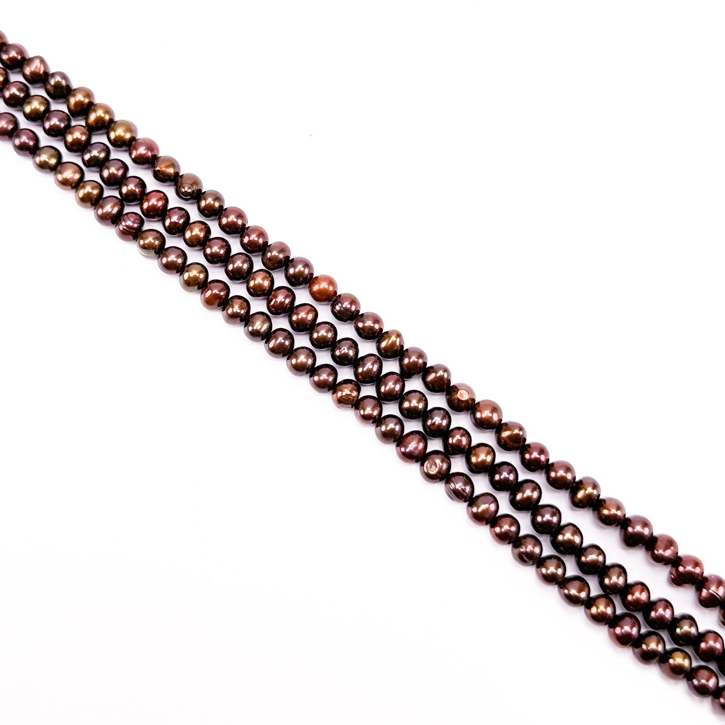 Freshwater Pearl 6-6.5mm Brown Potato Bead - 8" Strand (GEM2256)