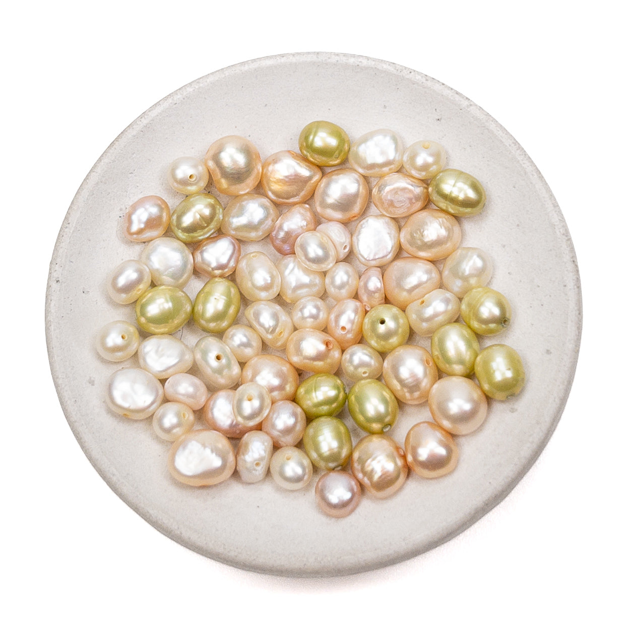 Freshwater Pearl Spring Mix (Pastel Plumeria) - 60 pcs.