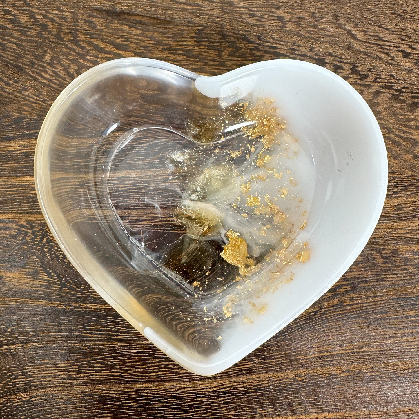 Gemstone Resin Heart Bowl (10 Varieties) - 1 pc.-The Bead Gallery Honolulu