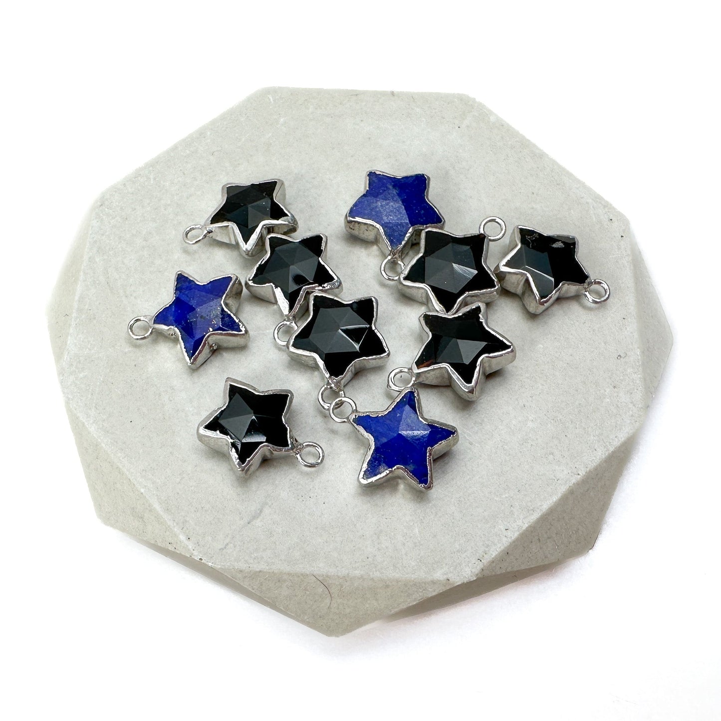 Gemstone Star Pendant - 1 pc. (P3216)