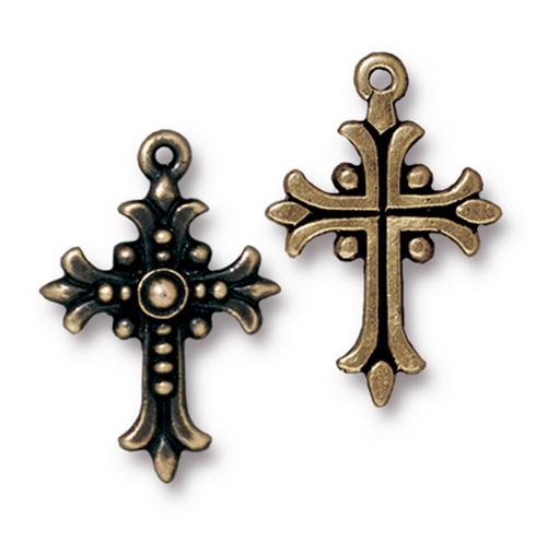 Goth Cross Charm (3 Colors Available) - 2 pcs.