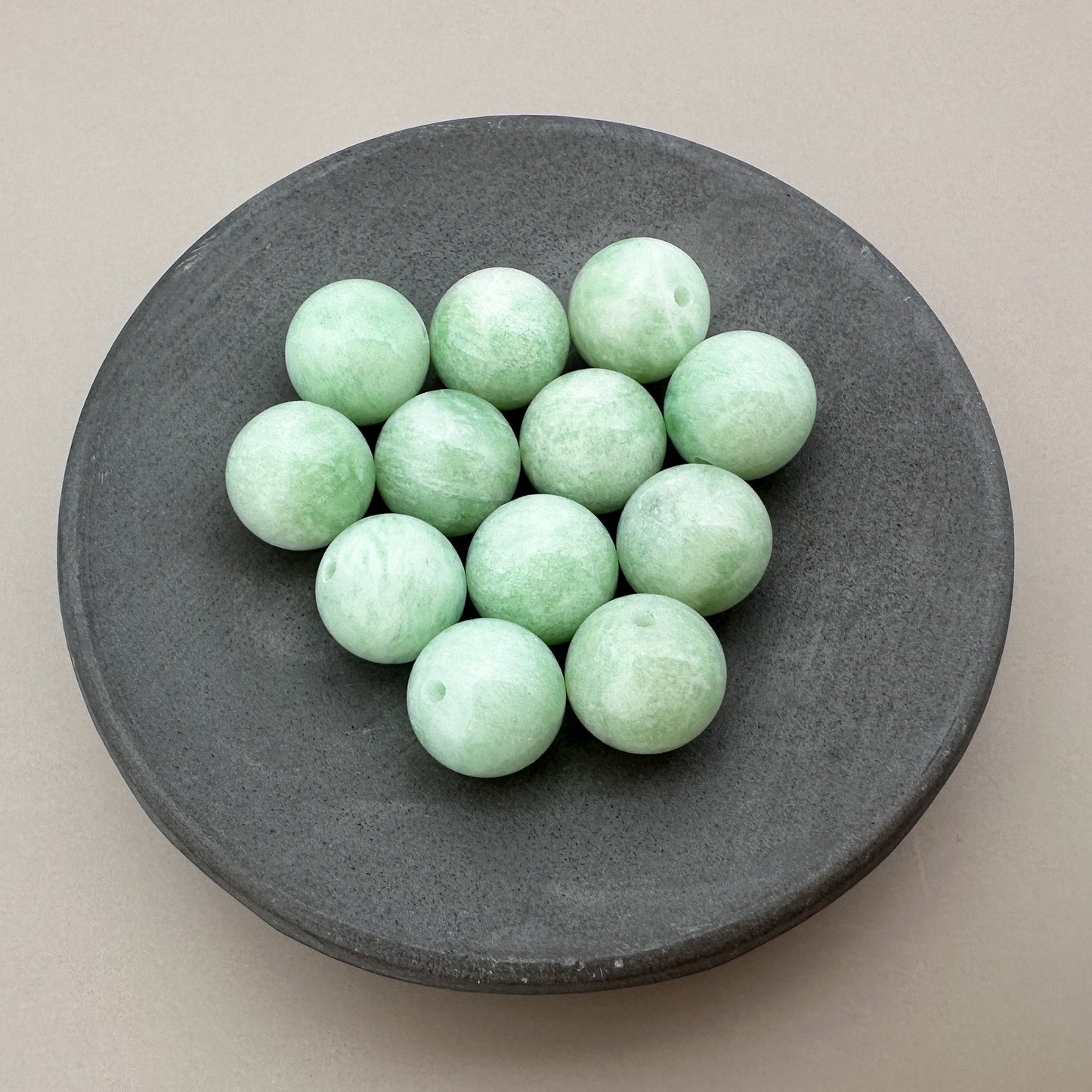 Green Amazonite 10mm Smooth Round Bead - 1 pc. (P3116)