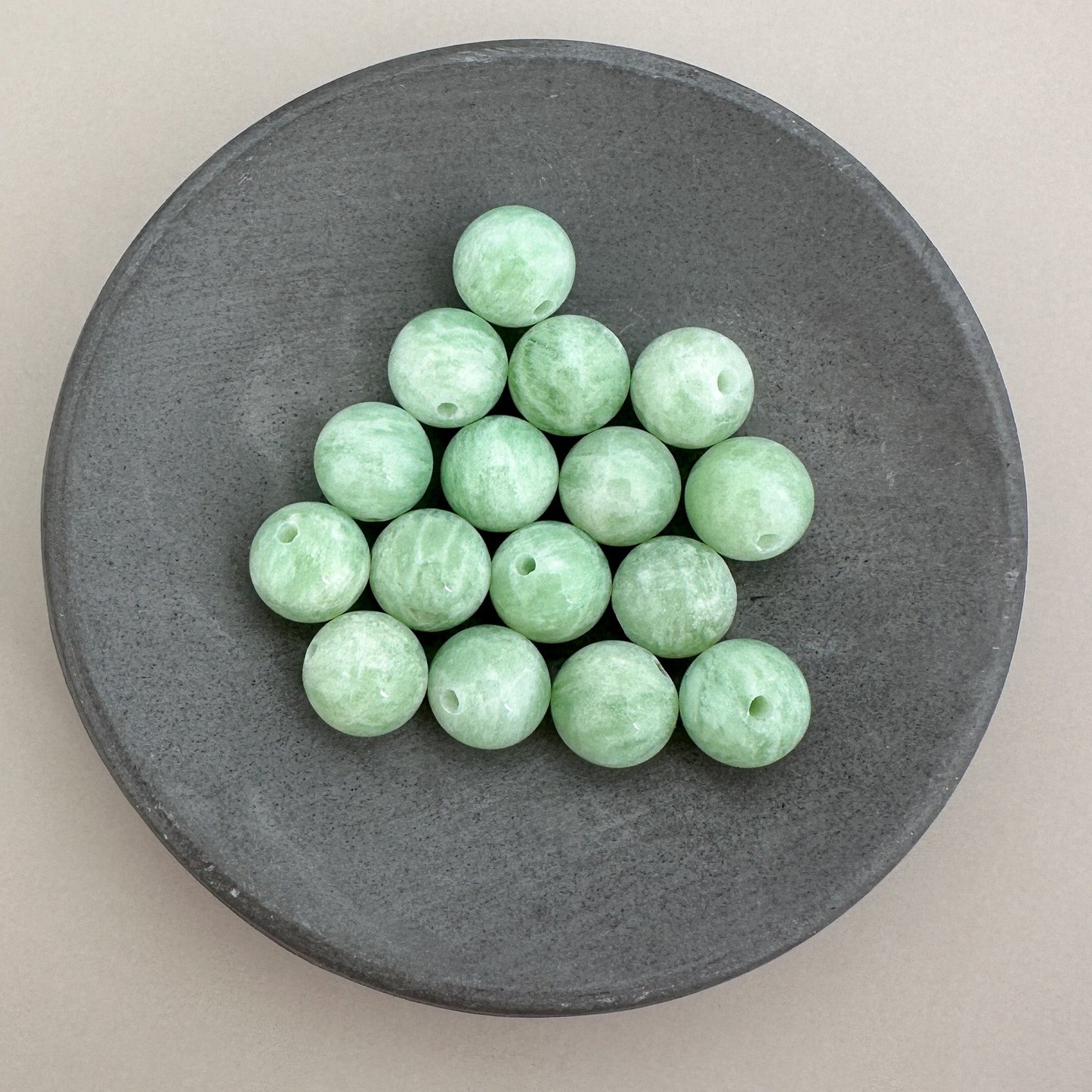 Green Amazonite 8mm Smooth Round Bead - 1 pc. (P3115)