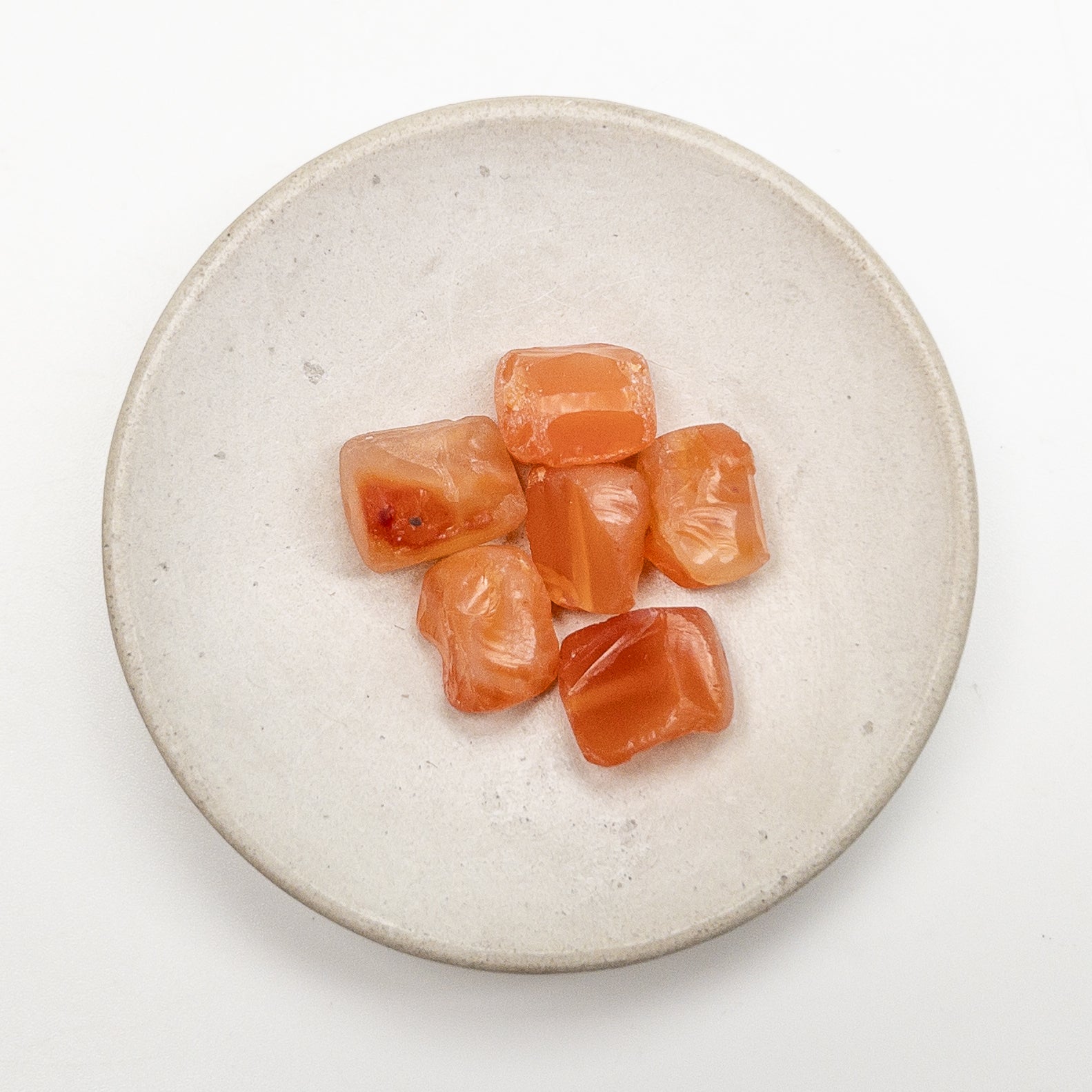 Hand-Hammered Carnelian Rough Beads - 1pc.