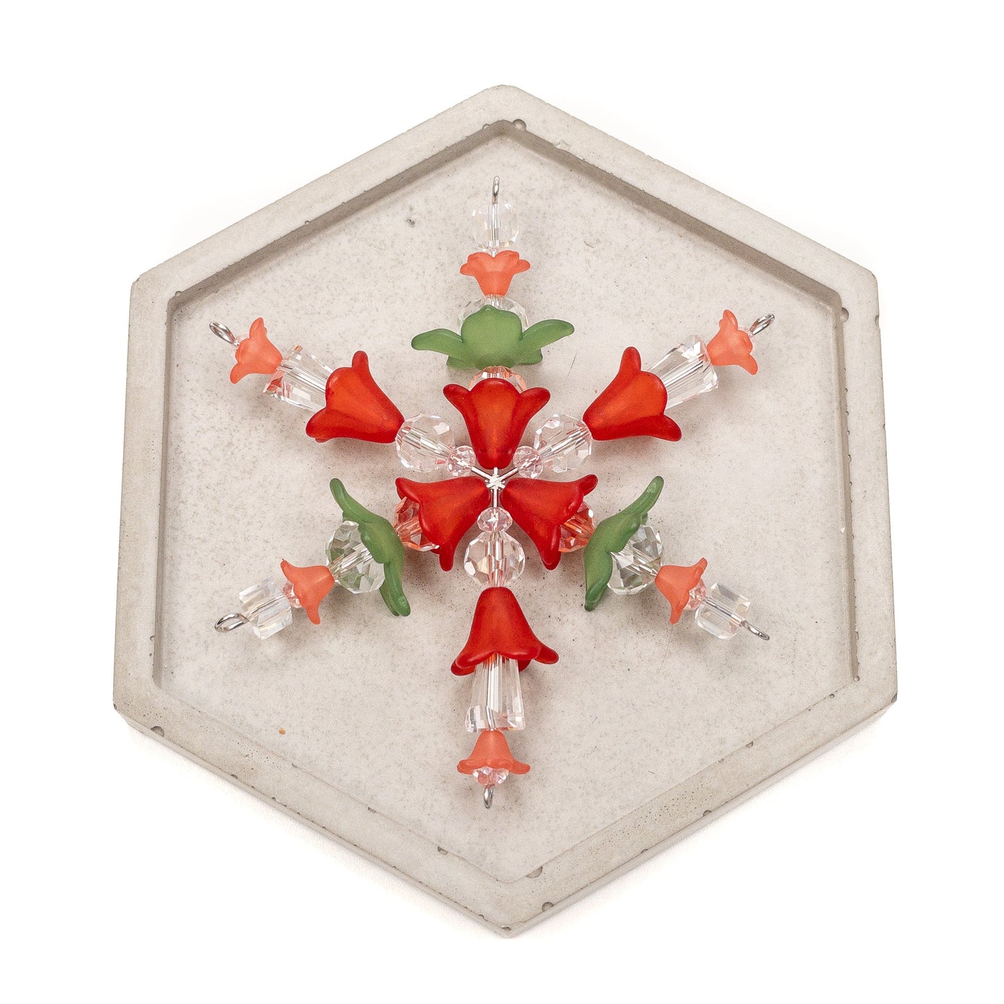 Hawaiian Quilt Snowflake Ornament Kit (3 Colors and 2 Options Available)