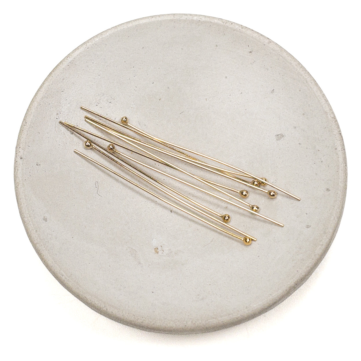 1.5" 24 Gauge Ball Headpin - Silver | Gold | Rose Gold (S79 / G723 / S78)