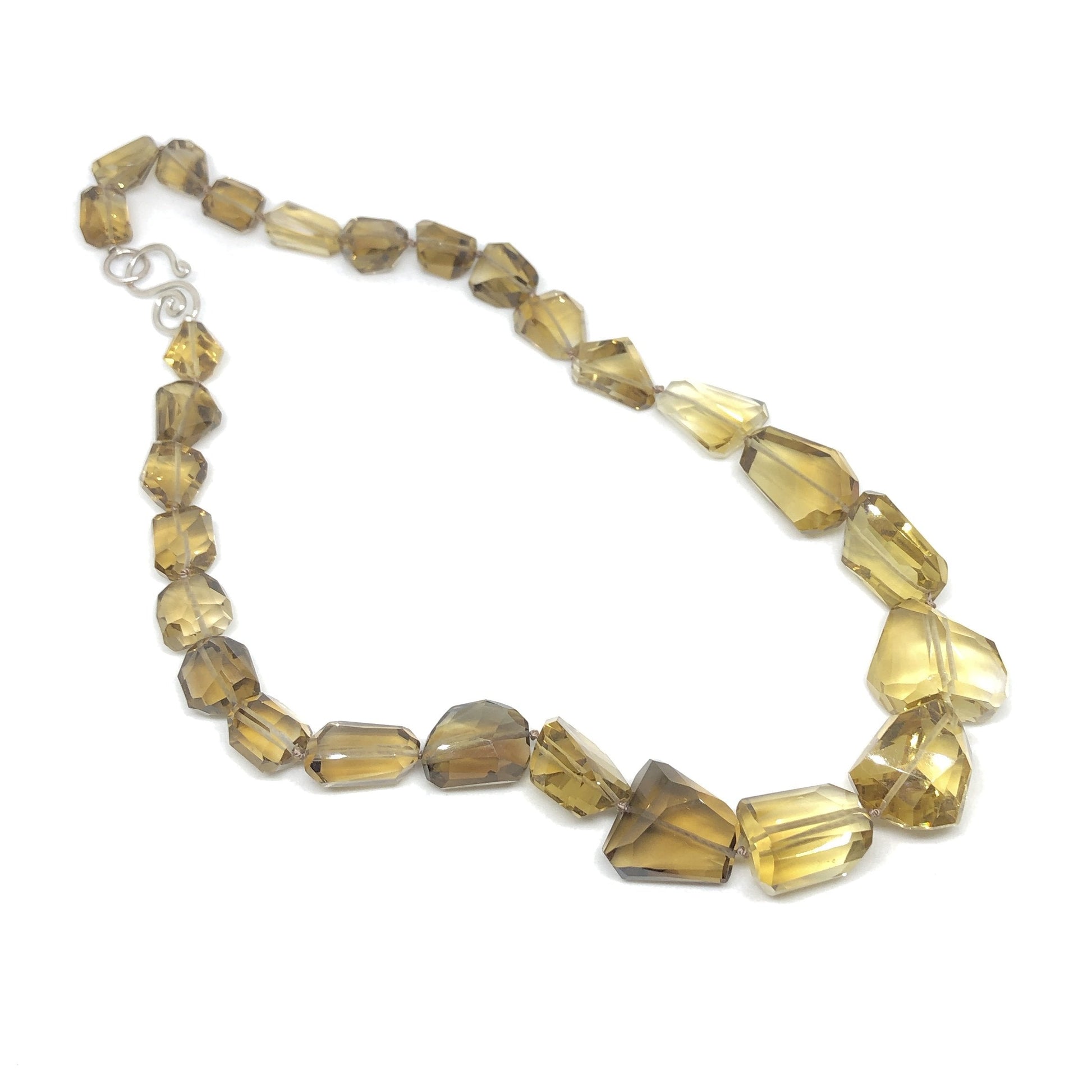 Honey Quartz Hand-Knotted Necklace