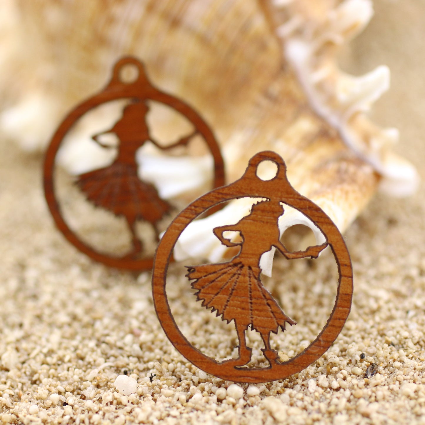 Hula Dancer Koa Charm - 1 pc.