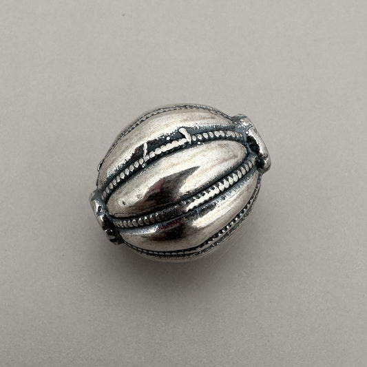 Super Melon Bead (Sterling Silver) - 1 pc. (M1170)