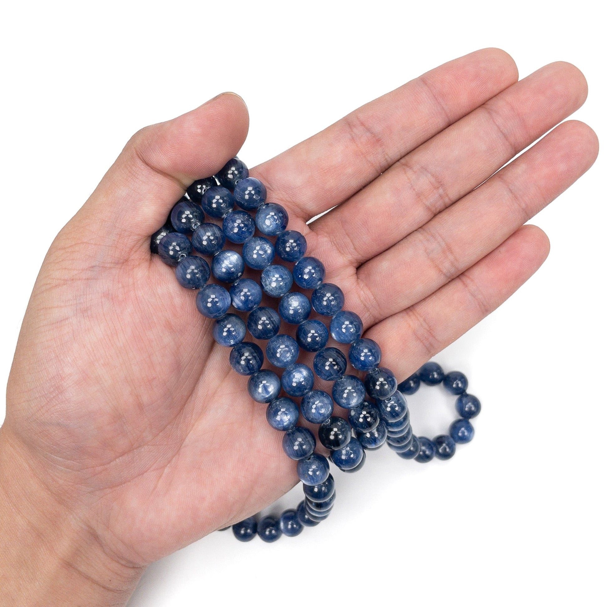 Kyanite 9mm Round Bead - 7.5" Strand