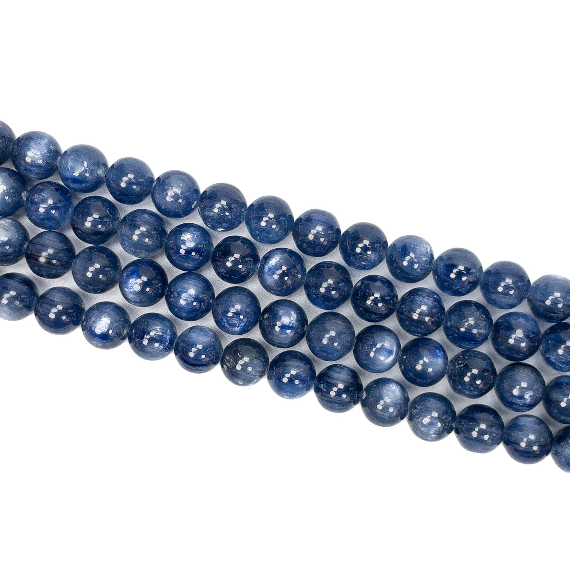 Kyanite 9mm Round Bead - 7.5" Strand