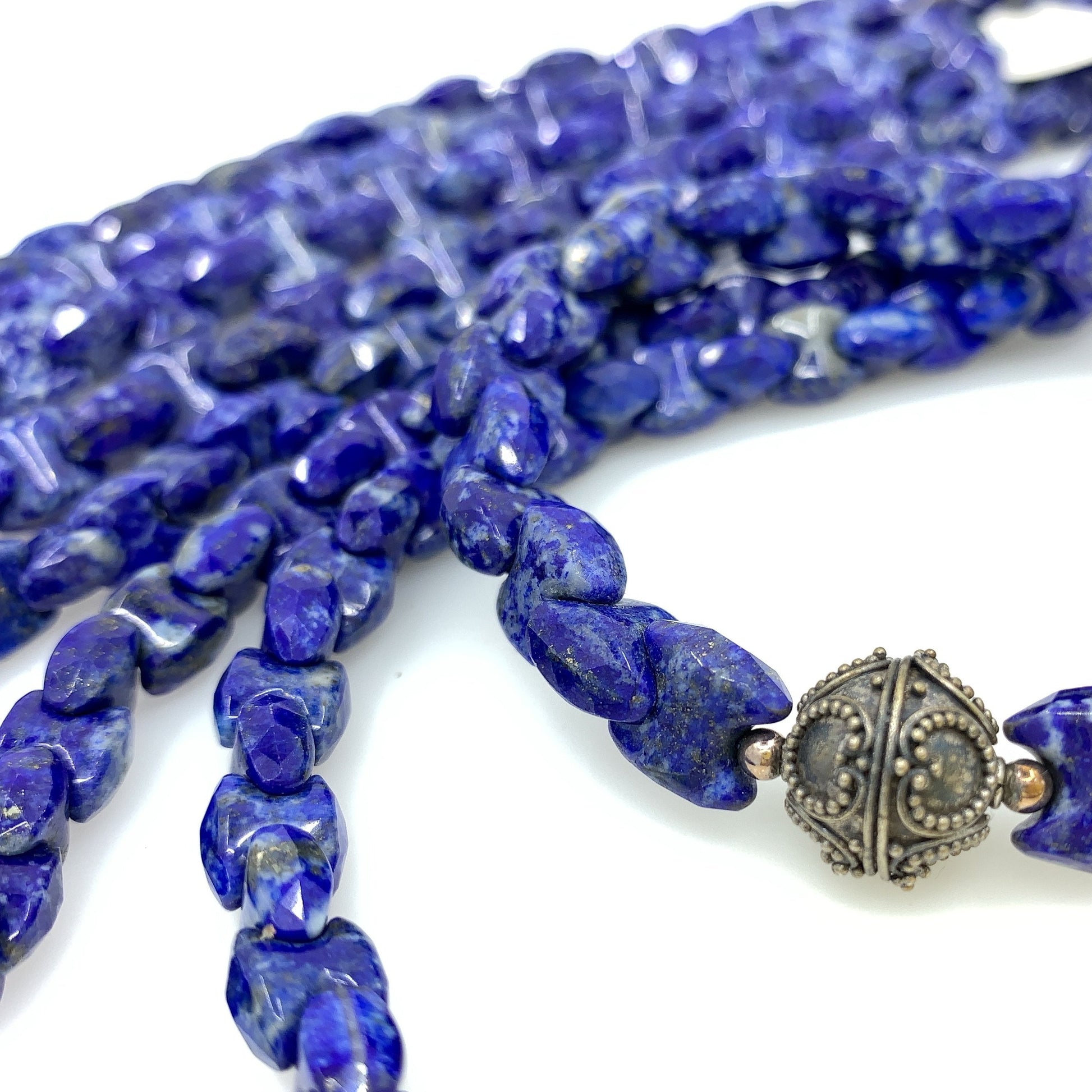 Lapis Lazuli 10mm Bowtie Bead - 8" Strand