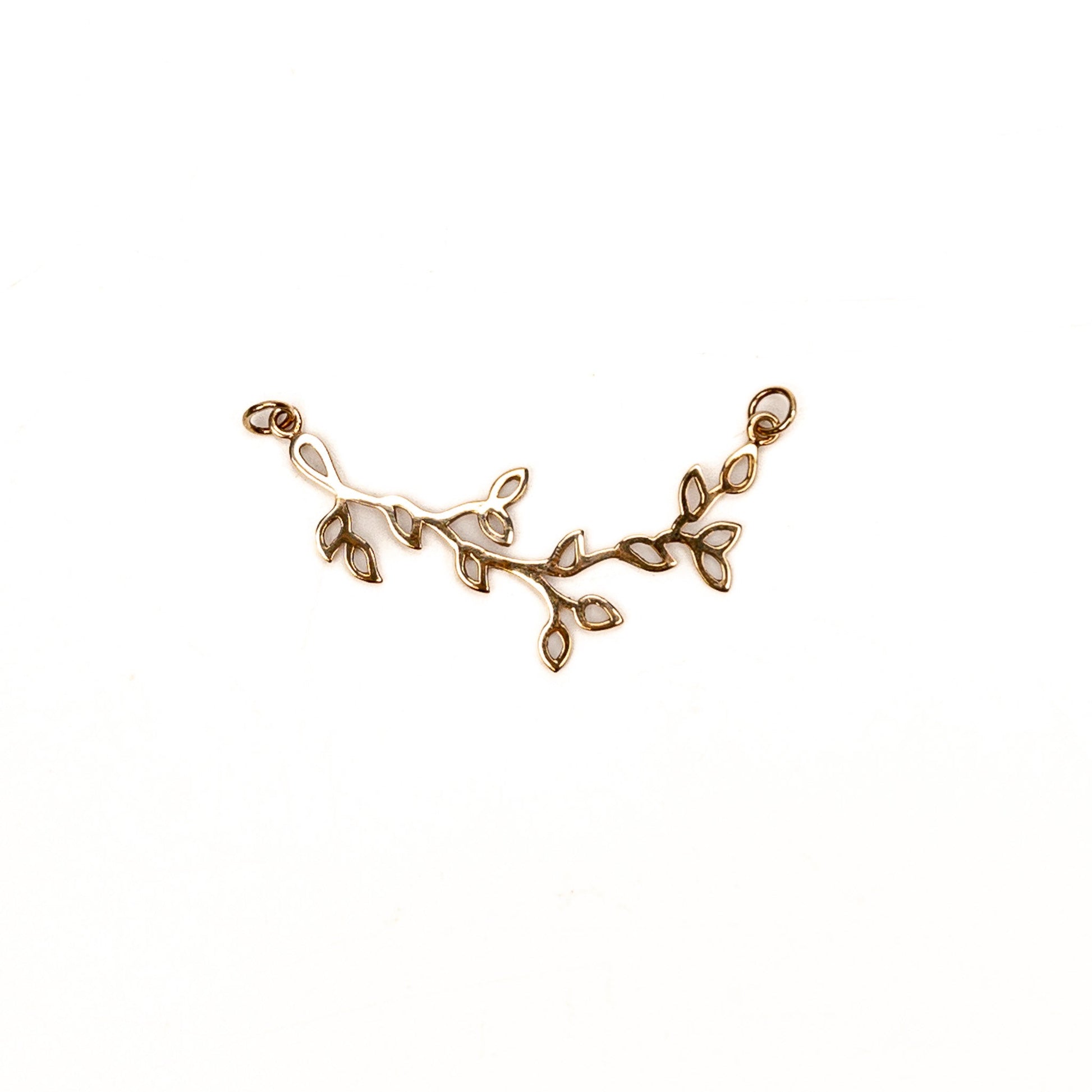 Large Leafy Branch Festoon Link (Bronze) - 1 pc.