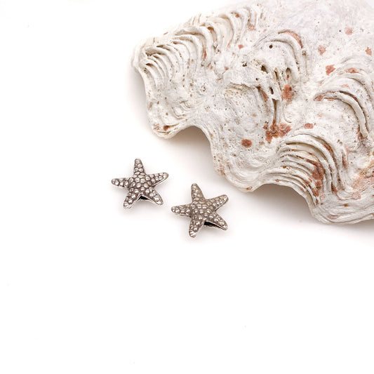 Large Starfish Bead (Thai Silver) - 1 pc.