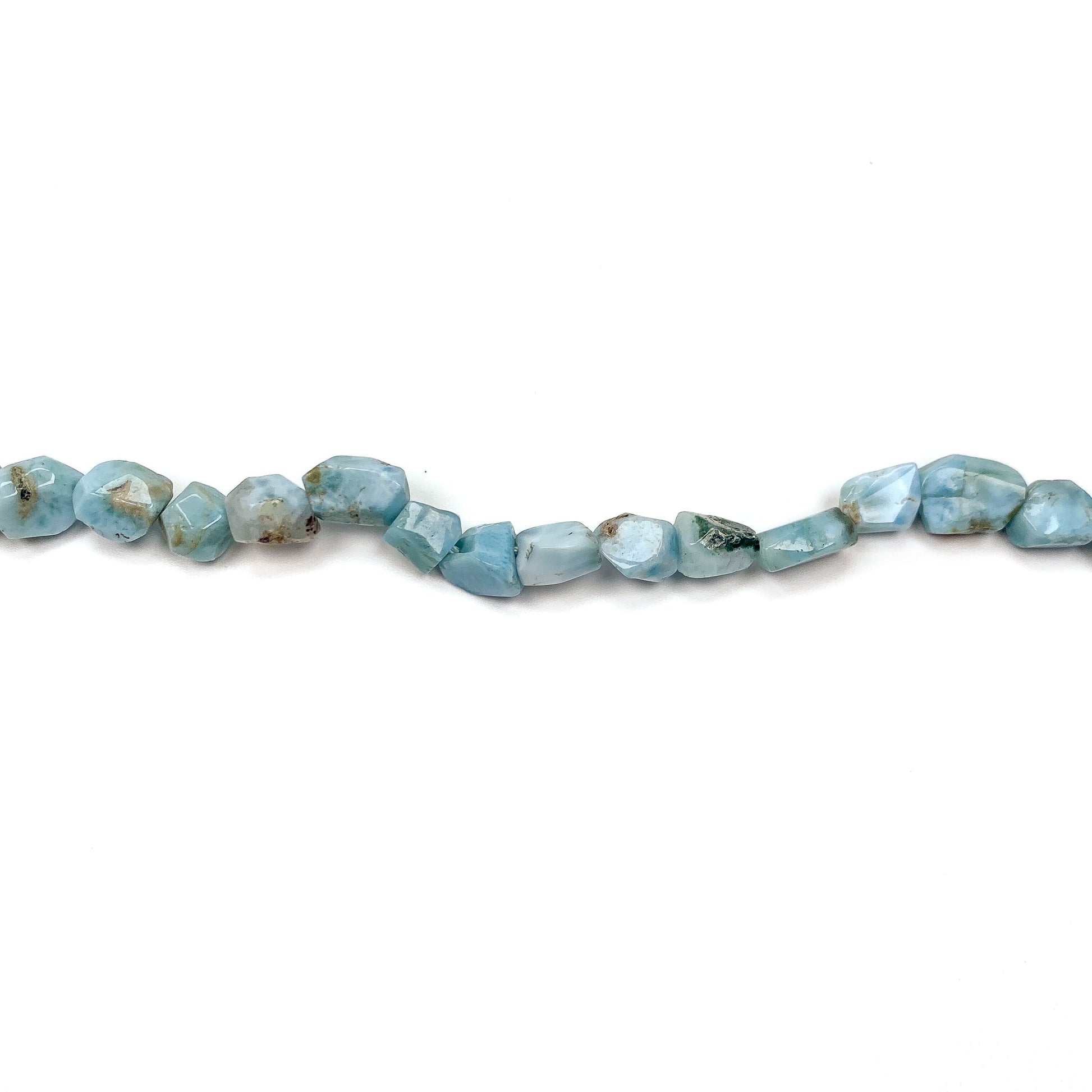 Larimar Medium Nugget Bead - 8" Strand