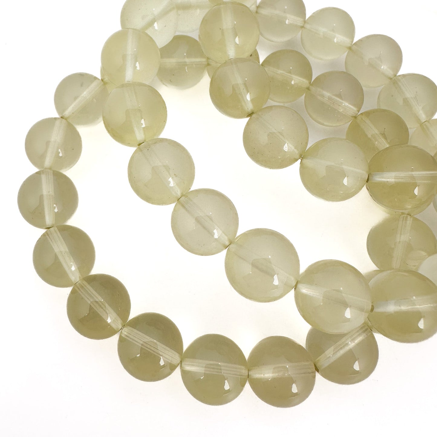 Lemon Quartz Smooth Round Bead (3 Size Options)- 1 pc. (P3225)