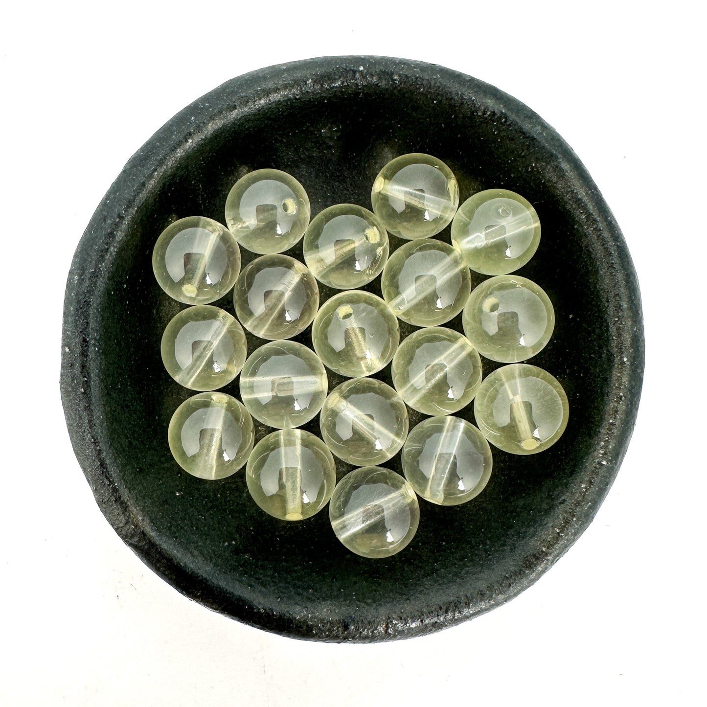 Lemon Quartz Smooth Round Bead (3 Size Options)- 1 pc. (P3225)