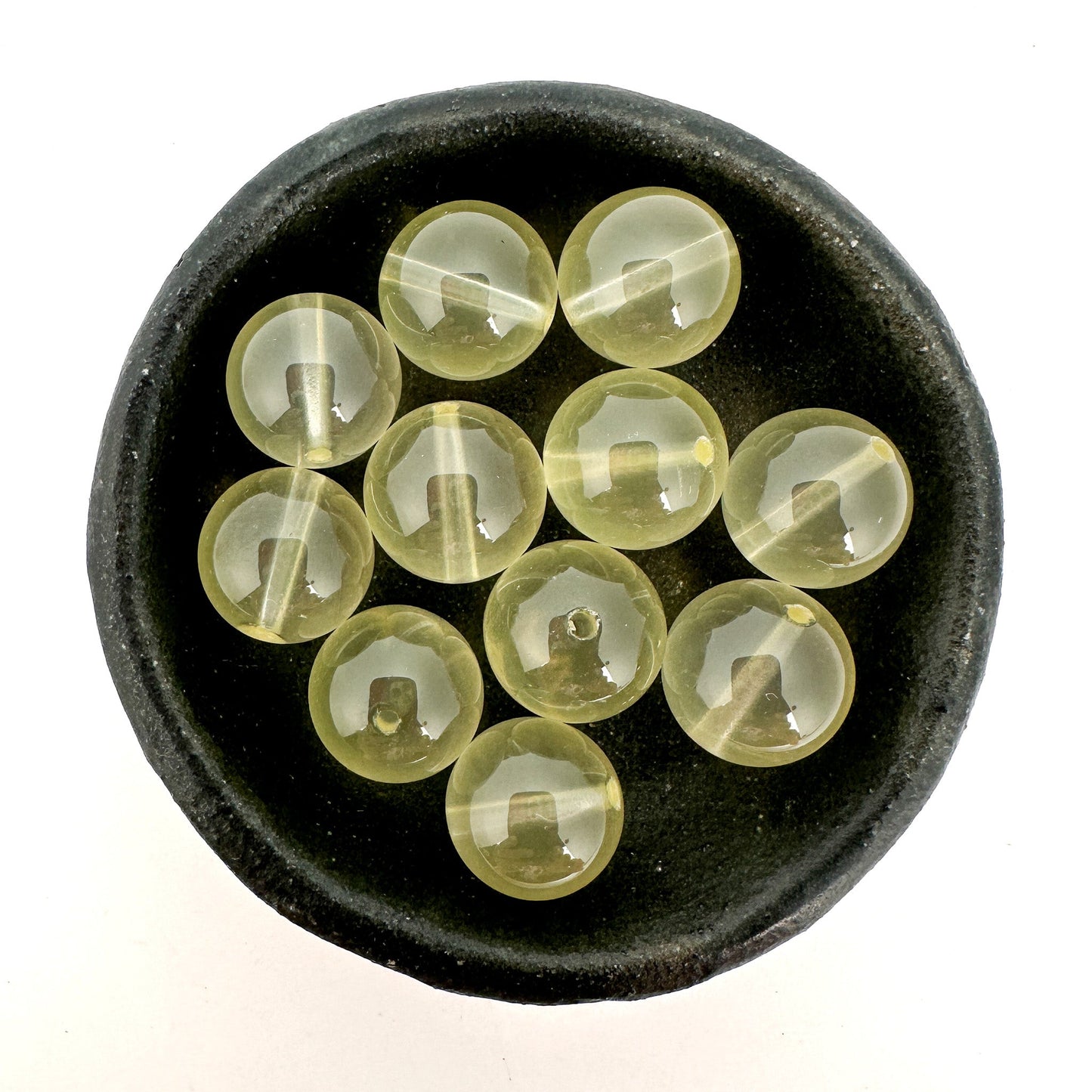 Lemon Quartz Smooth Round Bead (3 Size Options)- 1 pc. (P3225)