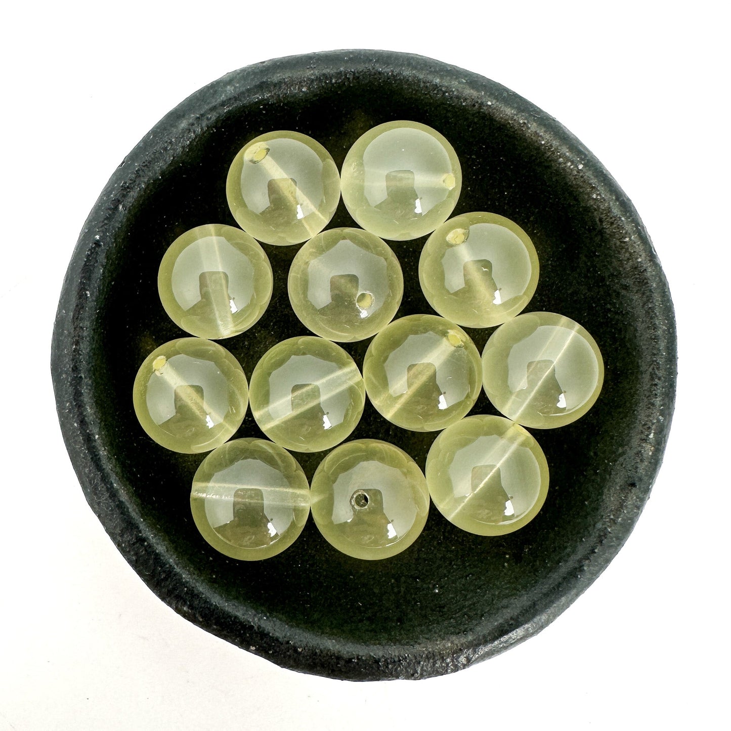 Lemon Quartz Smooth Round Bead (3 Size Options)- 1 pc. (P3225)