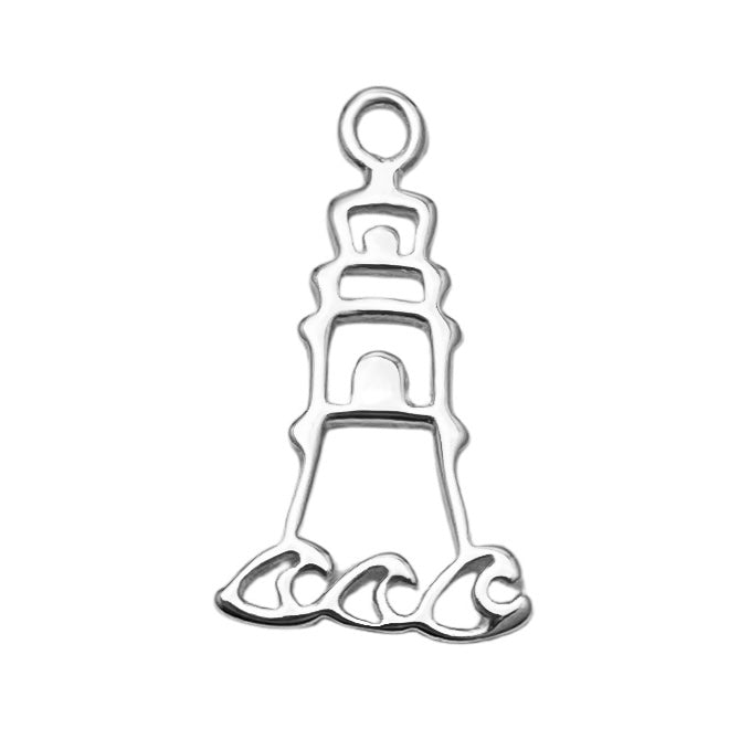 Lighthouse Charm (Sterling Silver) - 1 pc.