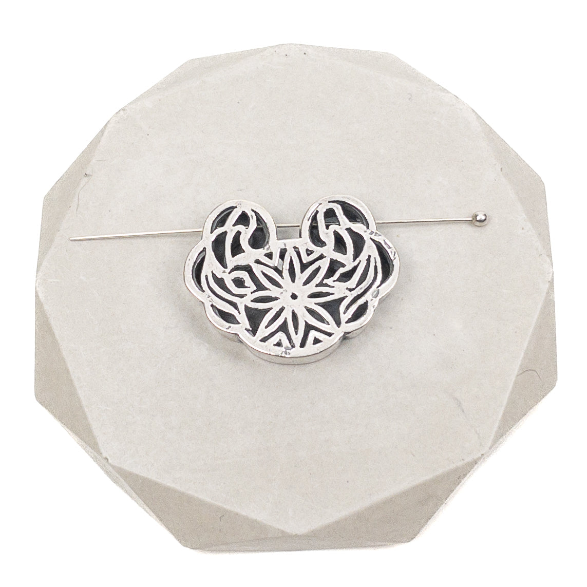 Long Life Lotus Cloud Slide Pendant (Sterling Silver) - 1 pc.