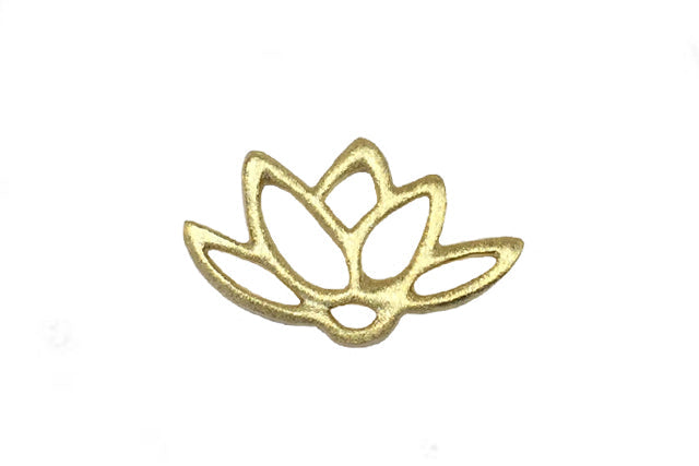 Lovely Lotus Link (3 Metal Options) - 1 pc.-The Bead Gallery Honolulu