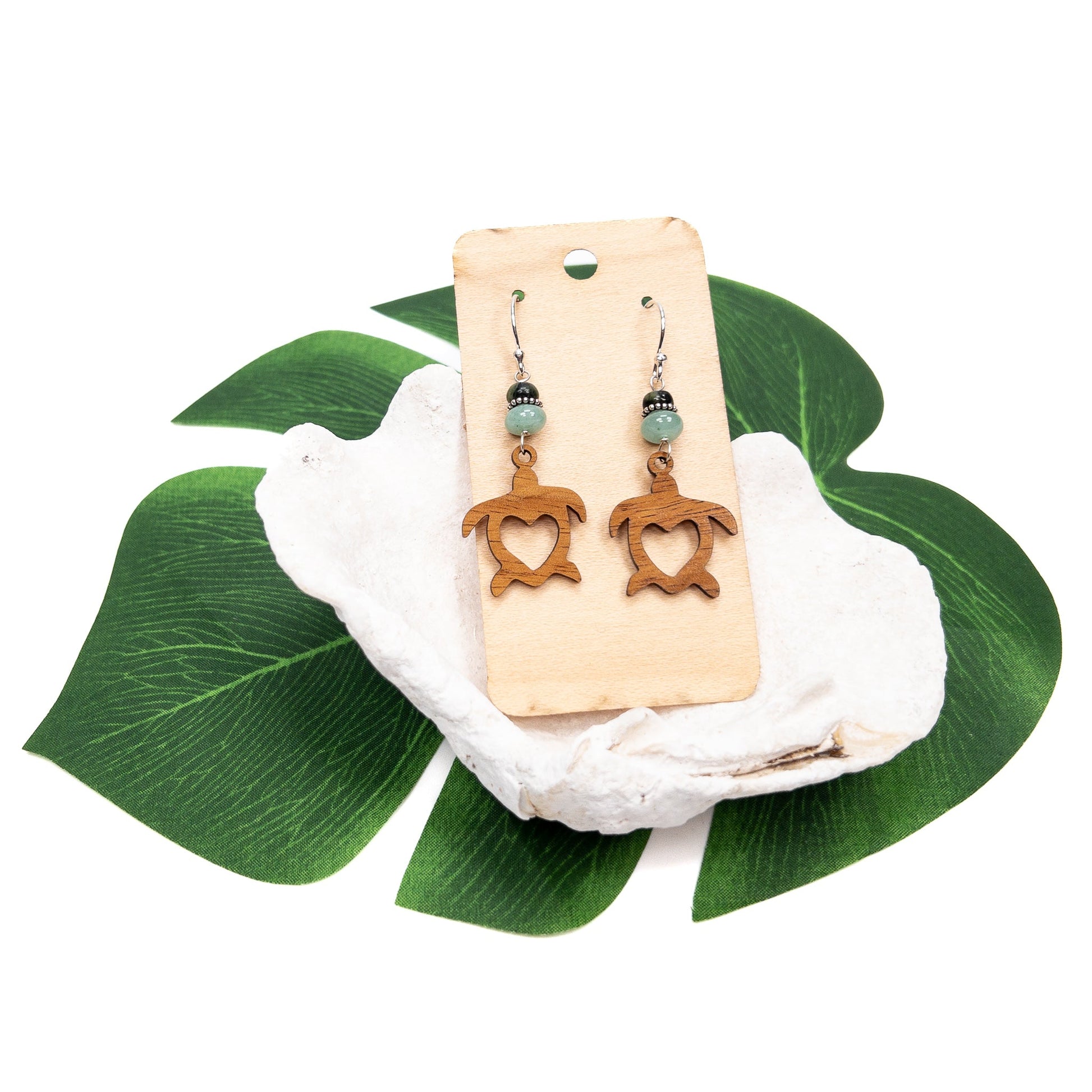 Lucky in Hawaii Earring Kit: Monstera Leaf or Turtle