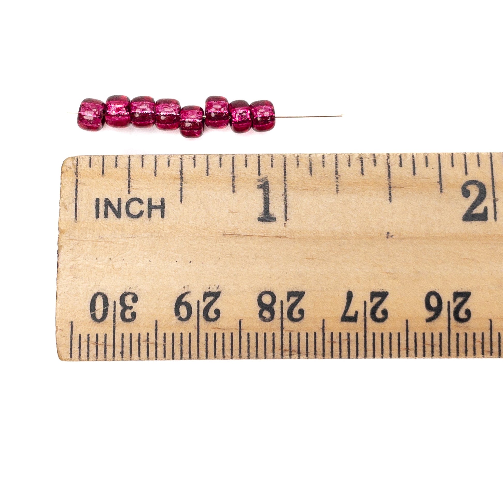 Magenta Silver Lined Seed Bead - Miyuki 6/0