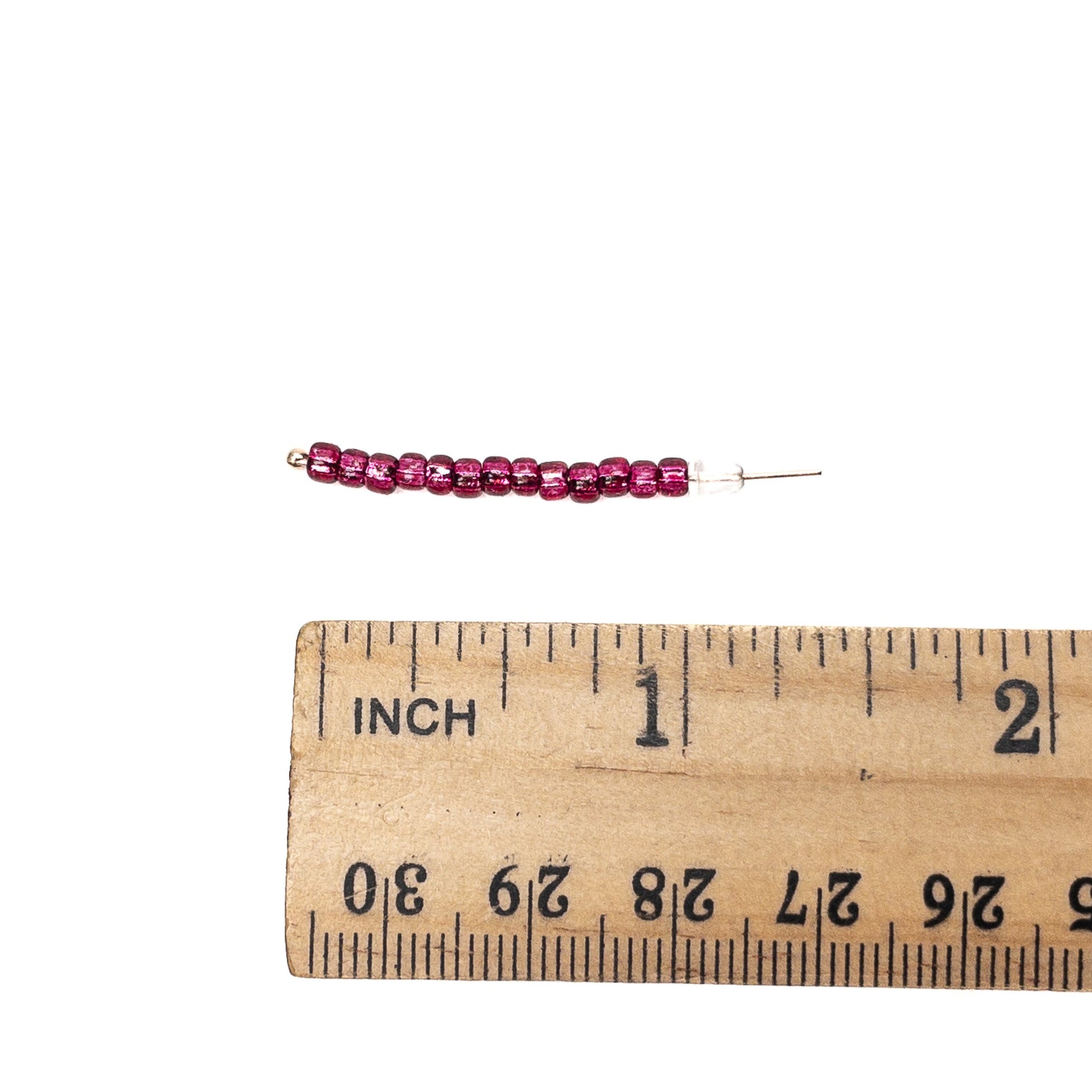 Magenta Silver Lined Seed Bead - Miyuki 8/0