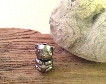 Panda Cutie Bead (Pewter) - 1 pc.