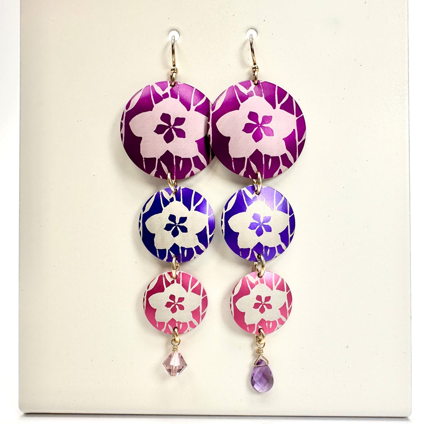 Plum Blossom Disc Mix (4 Colorways ) - 6 pcs. (MIX088)