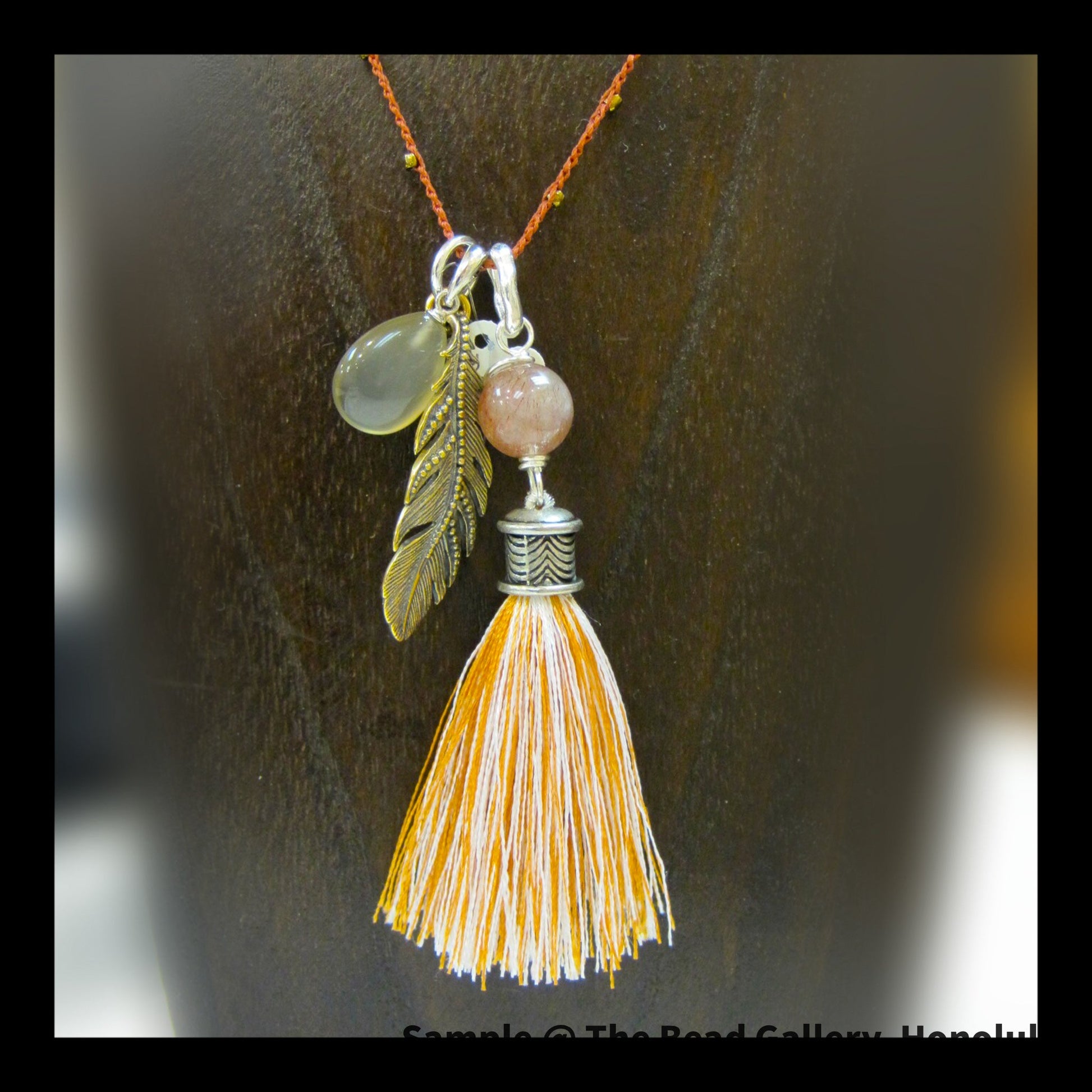 Plume Charm (3 Colors Available) - 1 pc.