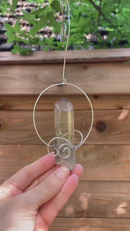 Citrine Crystal Light Catcher A - 1 pc. (J230)