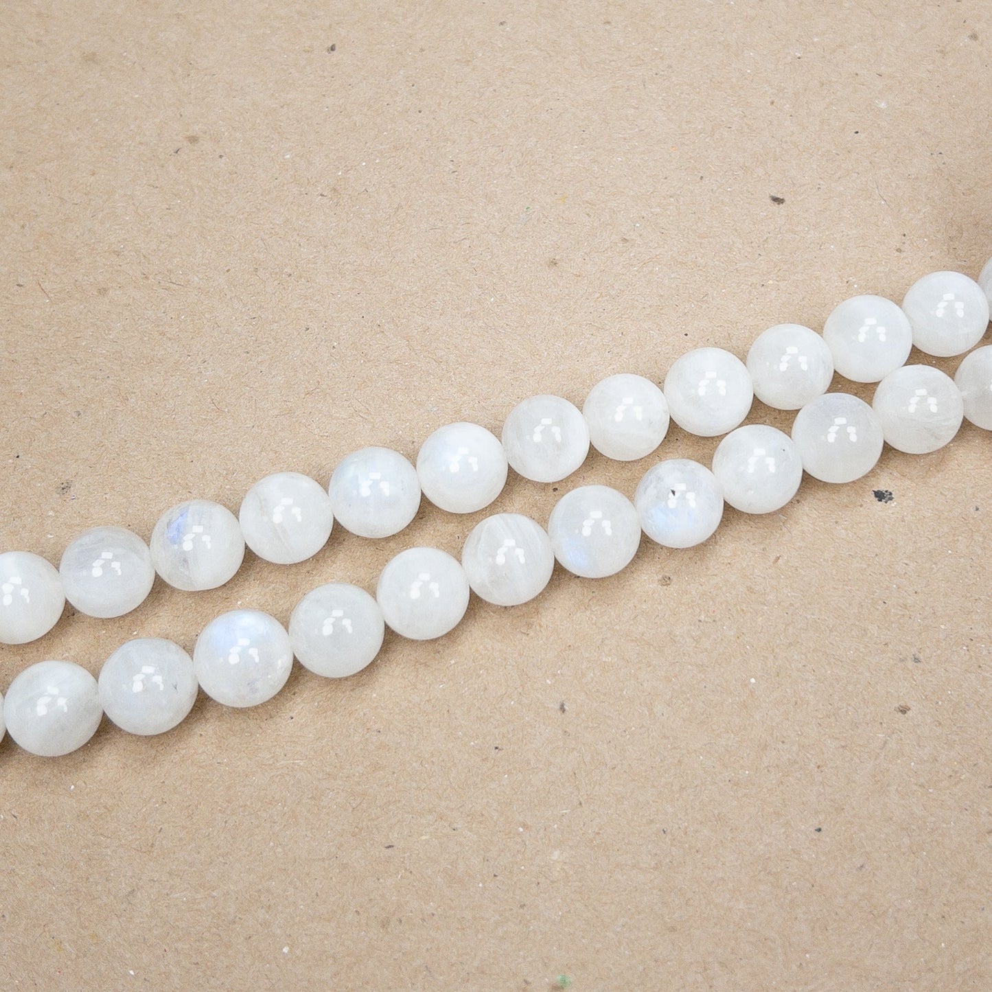 Rainbow Moonstone 12mm Round Bead - 7.5" Strand