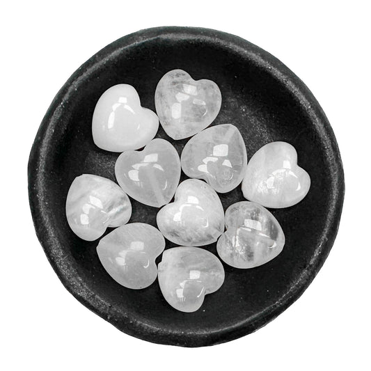 Rainbow Moonstone 12mm Smooth Heart Bead - 2 pcs.-The Bead Gallery Honolulu