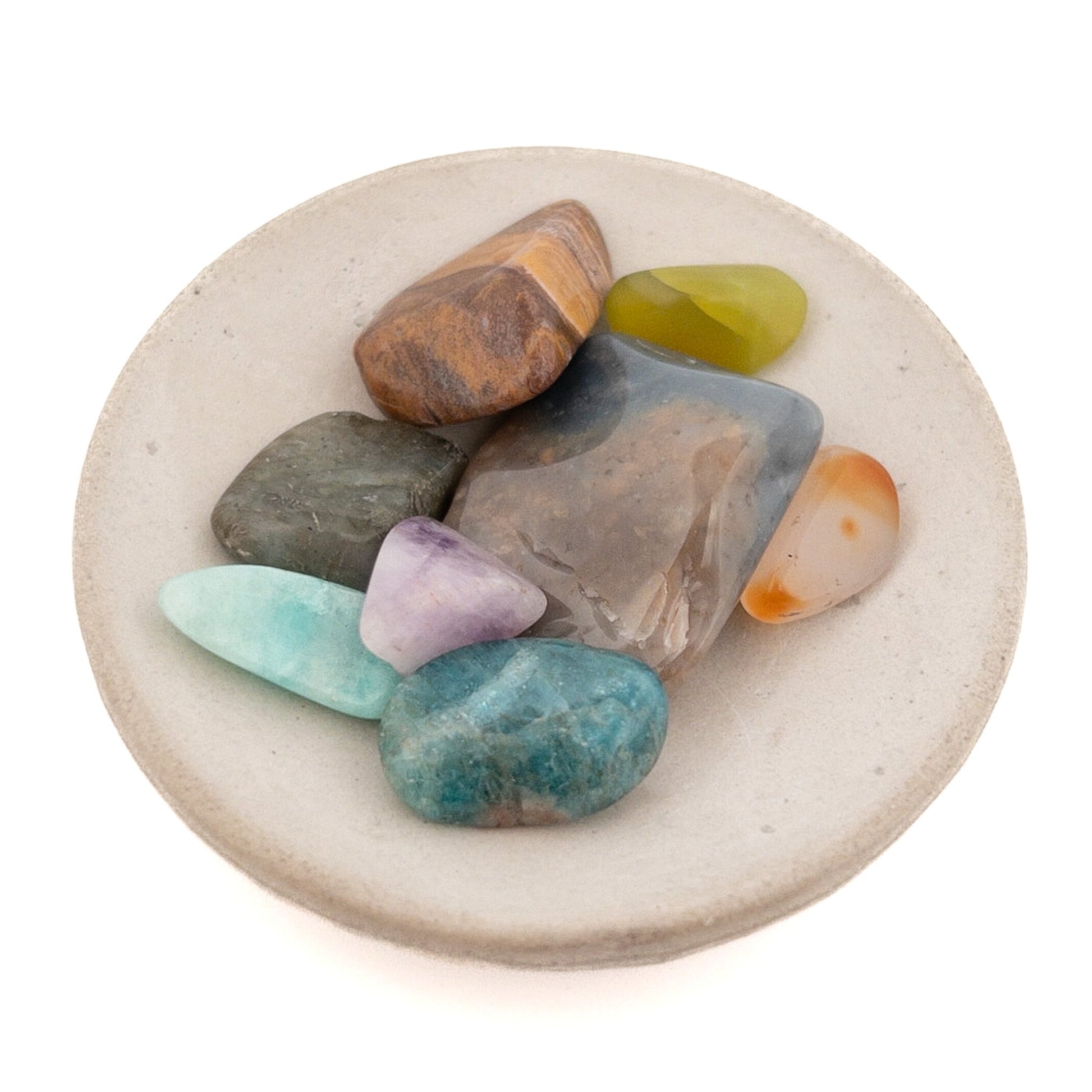 Rainbow Small Tumbled Gemstone Specimen Mix - 7 pcs.